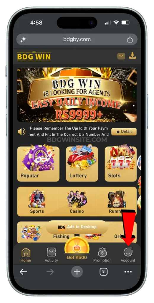 BDG-ACCOUNT