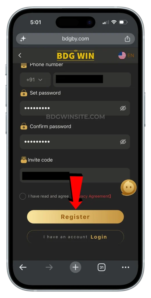 BDG-REGISTER